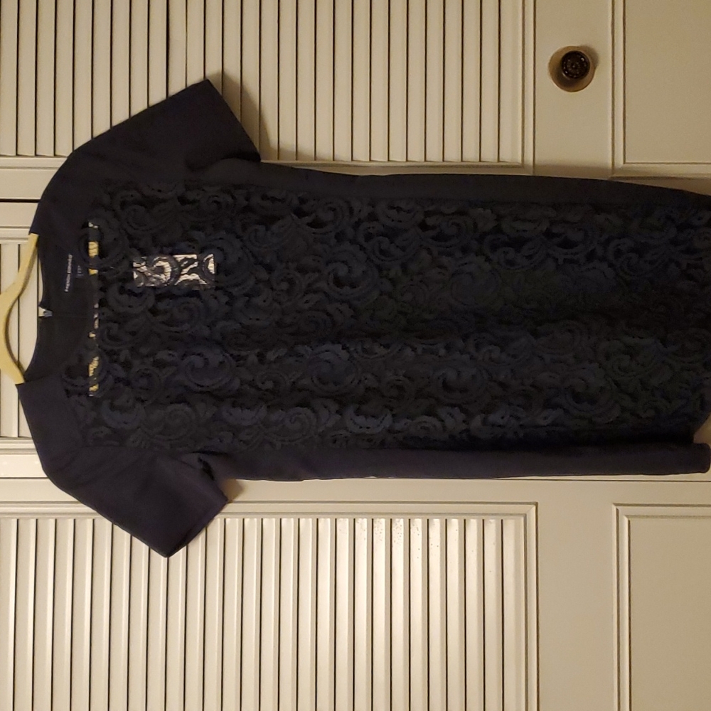 Navy blue lace dress